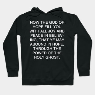 Romans 15 13 Bible Verse KJV Text Hoodie